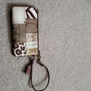 Coach wristlet pouch